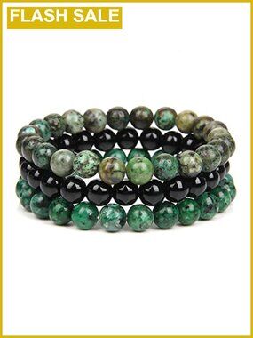 Semi-Precious Gemstone Beaded Stretch Bracelets